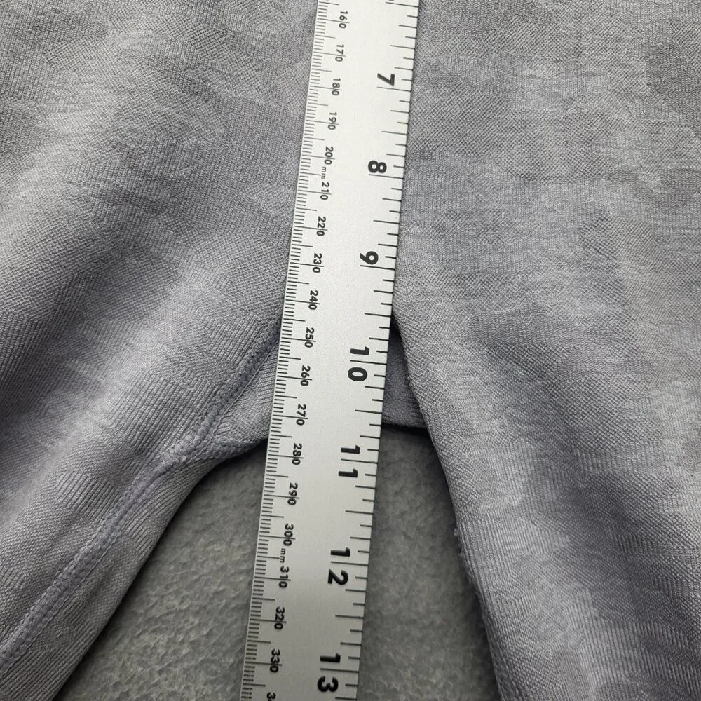 Gymshark‎ Women Activewear Pants S Gray Nylon Polyester Camouflage Yoga Legging